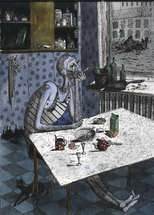 кот в интерьере