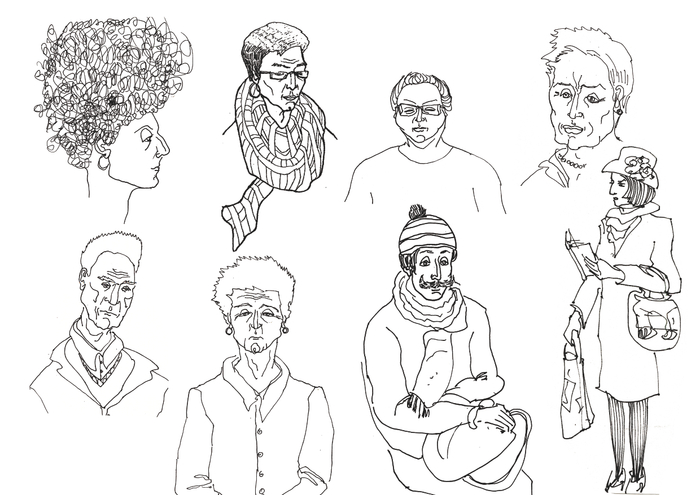 Наброски в метро