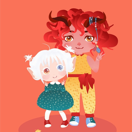 Фафн с лесной нимфой