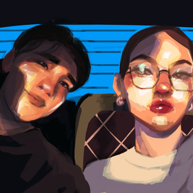 портрет открытка