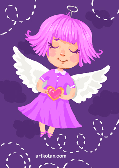 фиолетовый ангел