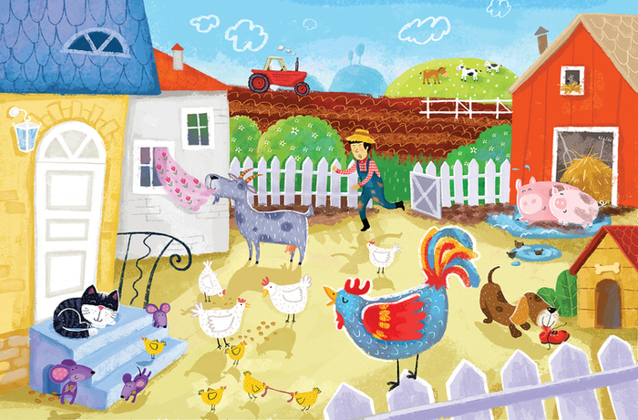 Иллюстрации к детской книжки ''Ферма''