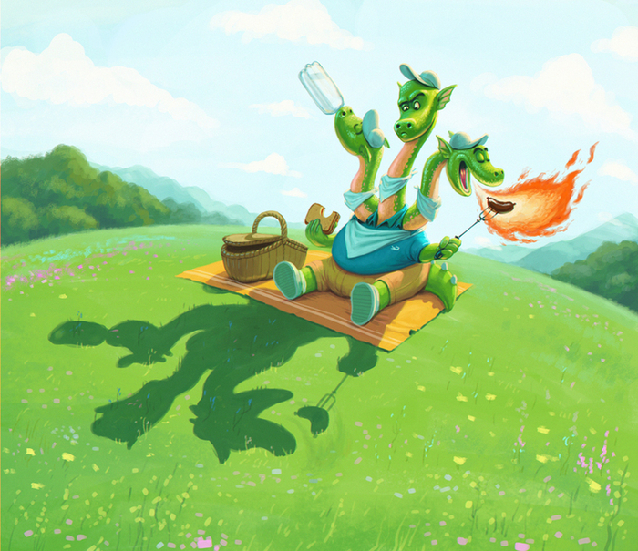 Иллюстрация для детского журнала