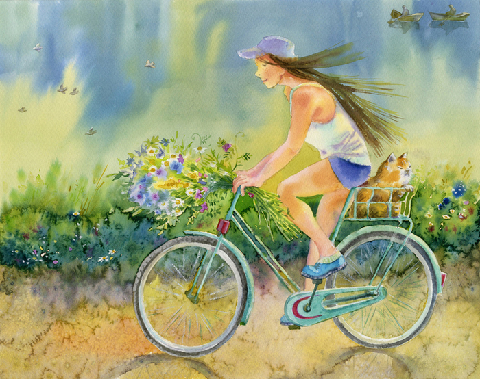 Я буду долго гнать велосипед...