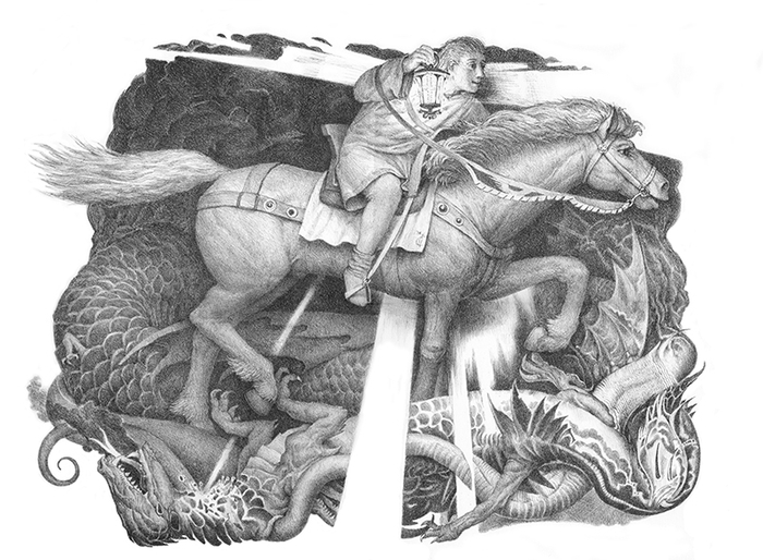 Человек с фонарём