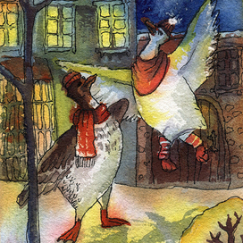 гусенок жареный, гусенок пареный