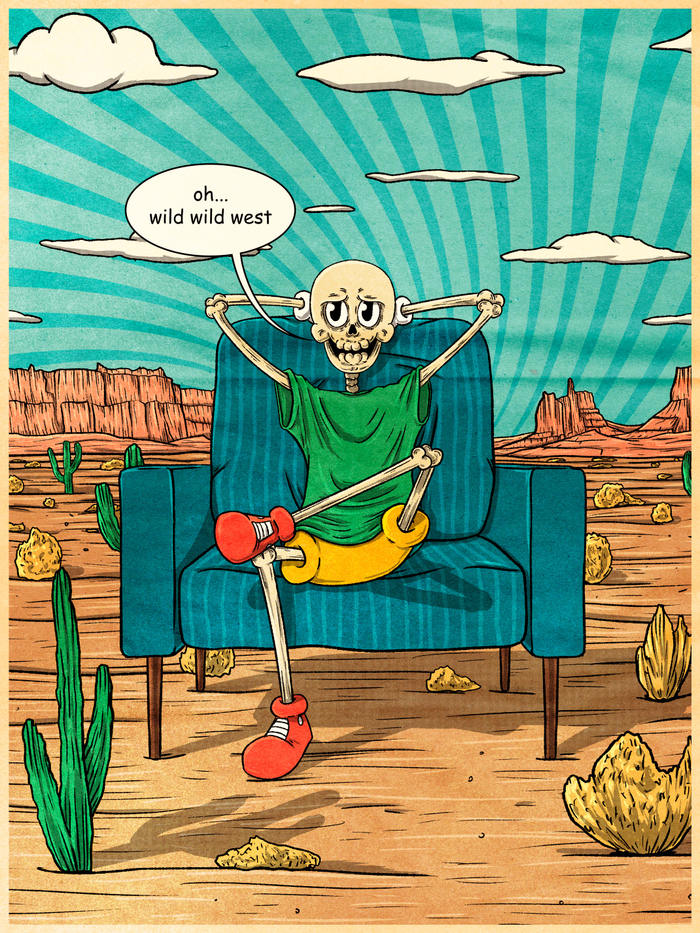 illustration for "The Adventure of Mr.Skull" #2
