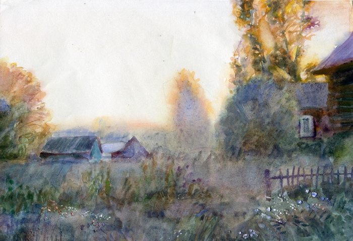 Вечерняя тень.