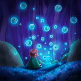 Девочка в таинственном лесу