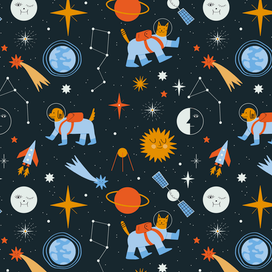 Паттерн на тему космоса