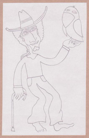 человек и птица