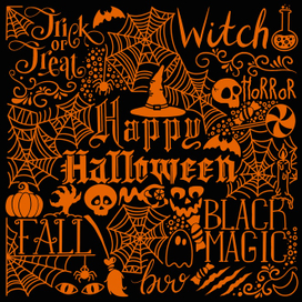 Леттеринг "Хэллоуин"