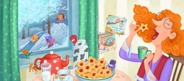 Чай с печеньками