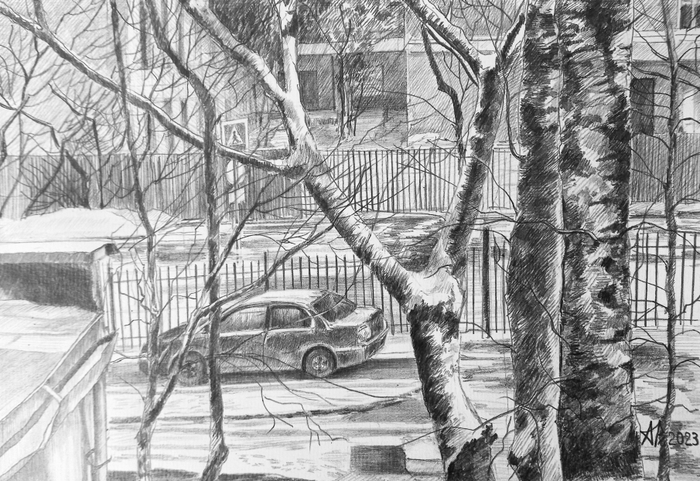 Зима в Москве 