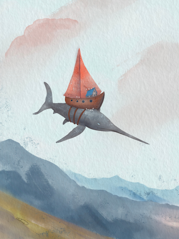 Иллюстрация для набора акварельных кистей