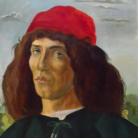 Копия . Неизвестный мужчина с медалью