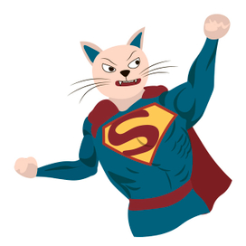 Коты-супергерои.