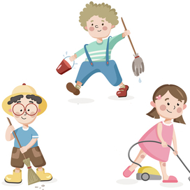 kids vector illustration