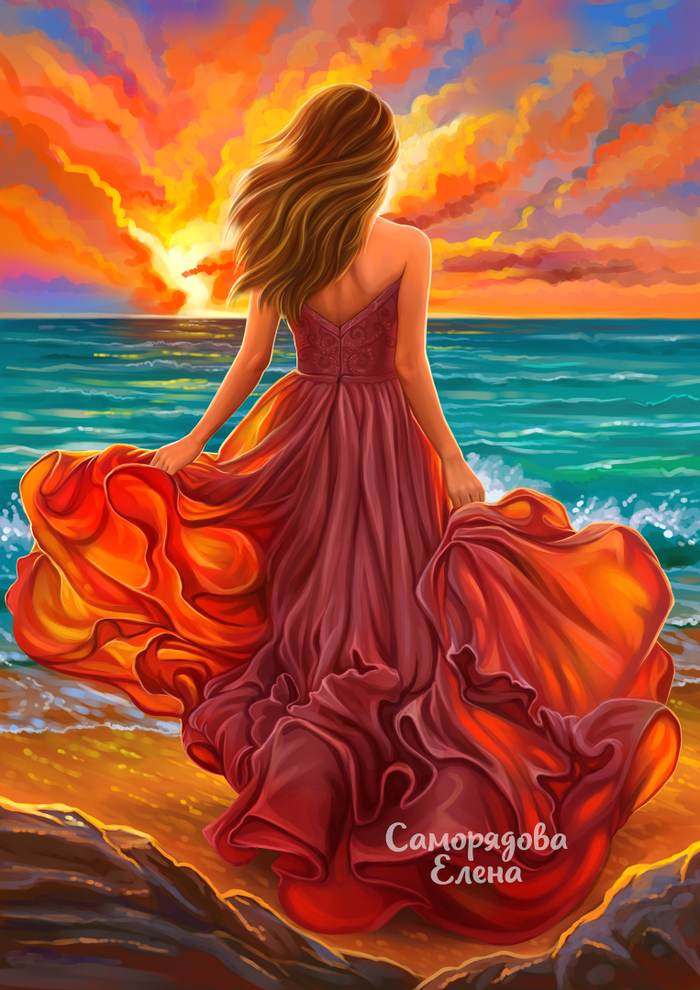 Девушка и море