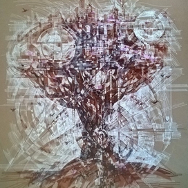 Иггрдасиль. Работа для выставки "Будущее Рядом"