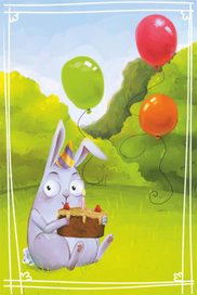 Праздничный зайка