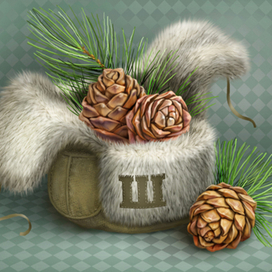 Шишки, шапка