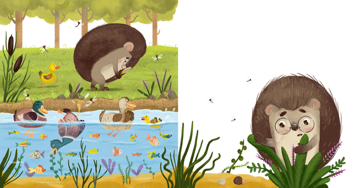 «Ёжик и солнечное лето» Для издательство Clever