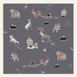 Нордический паттерн для детской пеленки