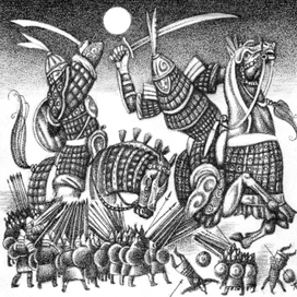 Битва героев с карликами