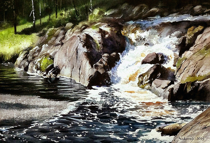 ,,Бурный поток,,Карелия.
