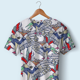 Принт птицы