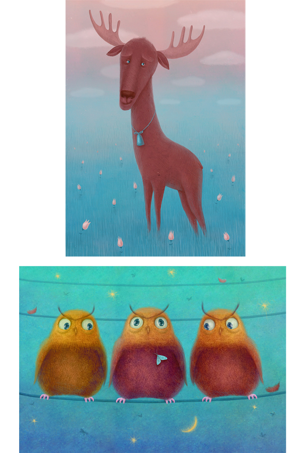 Открытки для магазина авторской игрушки ЛюбоZveri