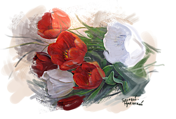 Эскиз настенной росписи