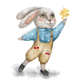 Зимние истории. Кролик со звездой.