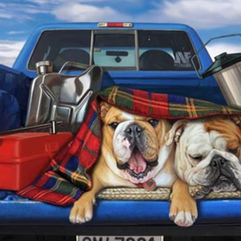 "Лола и Люси едут на ферму."