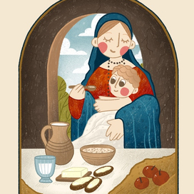 Иллюстрация для бренда молочных продуктов