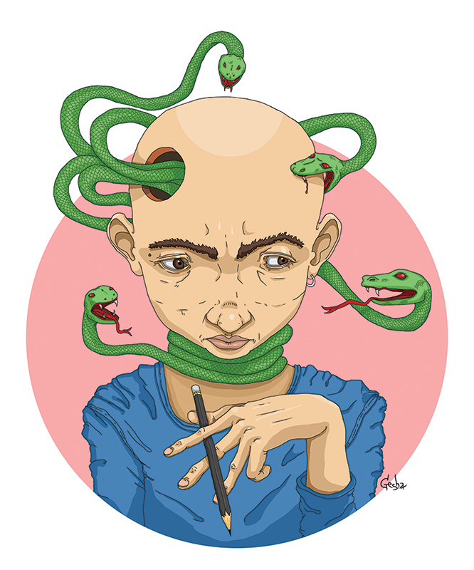 Головная боль (автопортрет)