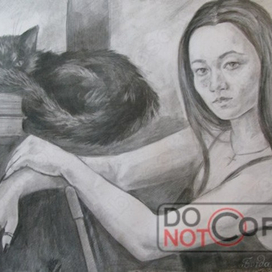 Девушка с кошкой