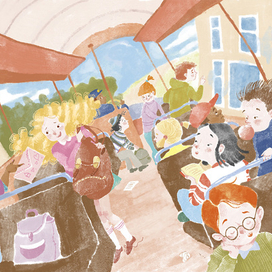 Illustration from the book Oh Susannah