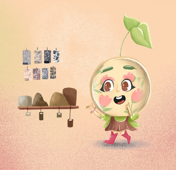 Бренд персонаж для гончарной мастерской 