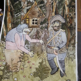 Иллюстрация к книге  Л. А. Филатов "Про Федота-стрельца, удалого молодца"