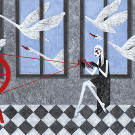 Иллюстрация к сборнику "Сказки на новый лад"