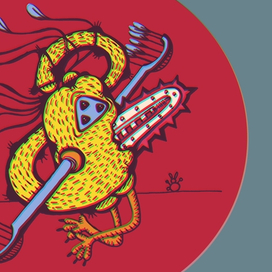 "Птица желтая ethno-cyber-punk"