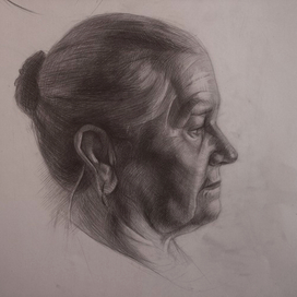 Моя бабушка. Студенческие рисунки