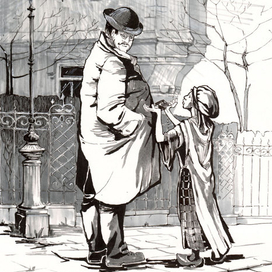 Иллюстрация. Зеленое домино.