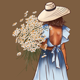 Ромашки в руках