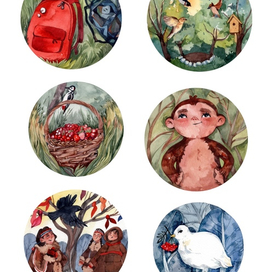 Иллюстрации в круге