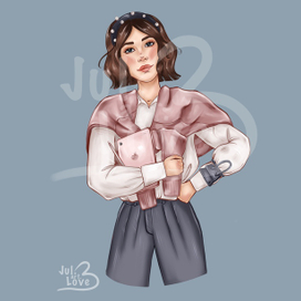 Девушка с планшетом