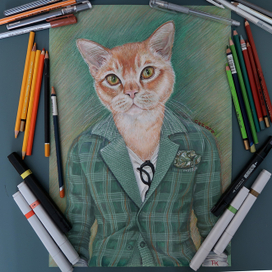 Рыжий кот Чезаро