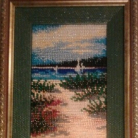Вышивка бисером, берег